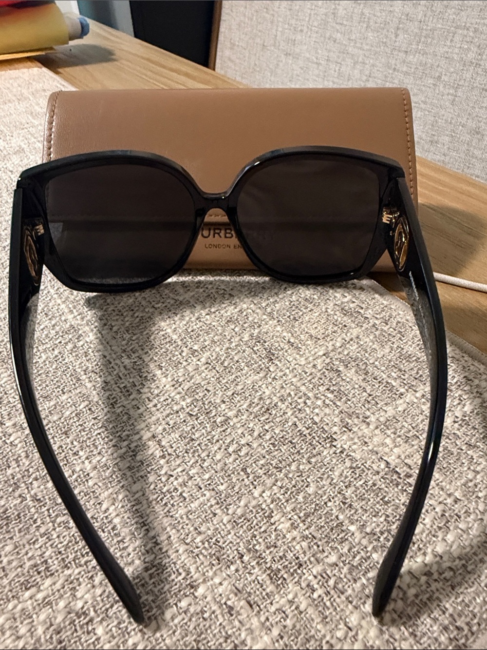 Burberry Black Oversized Square Women's Sunglasses - Picture 3 of 6